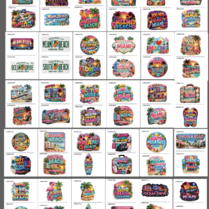 Miami Beach Magnet Package – 61 Models / 1900 pcs